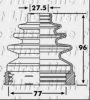 FIRST LINE FCB6244 Bellow, driveshaft